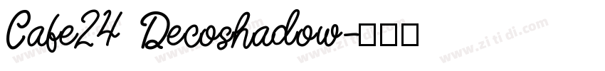 Cafe24 Decoshadow字体转换